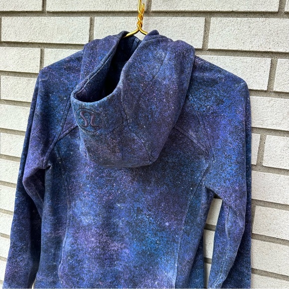 Lululemon Scuba Hoodie Light Cotton Fleece Polar Lights Blue Multi Size 4 - Picture 6 of 11